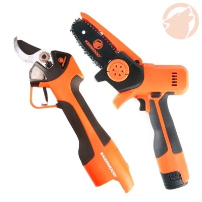 Pack outils sans fil avec mallette en tissu - Mini Tronçonneuse + Séca