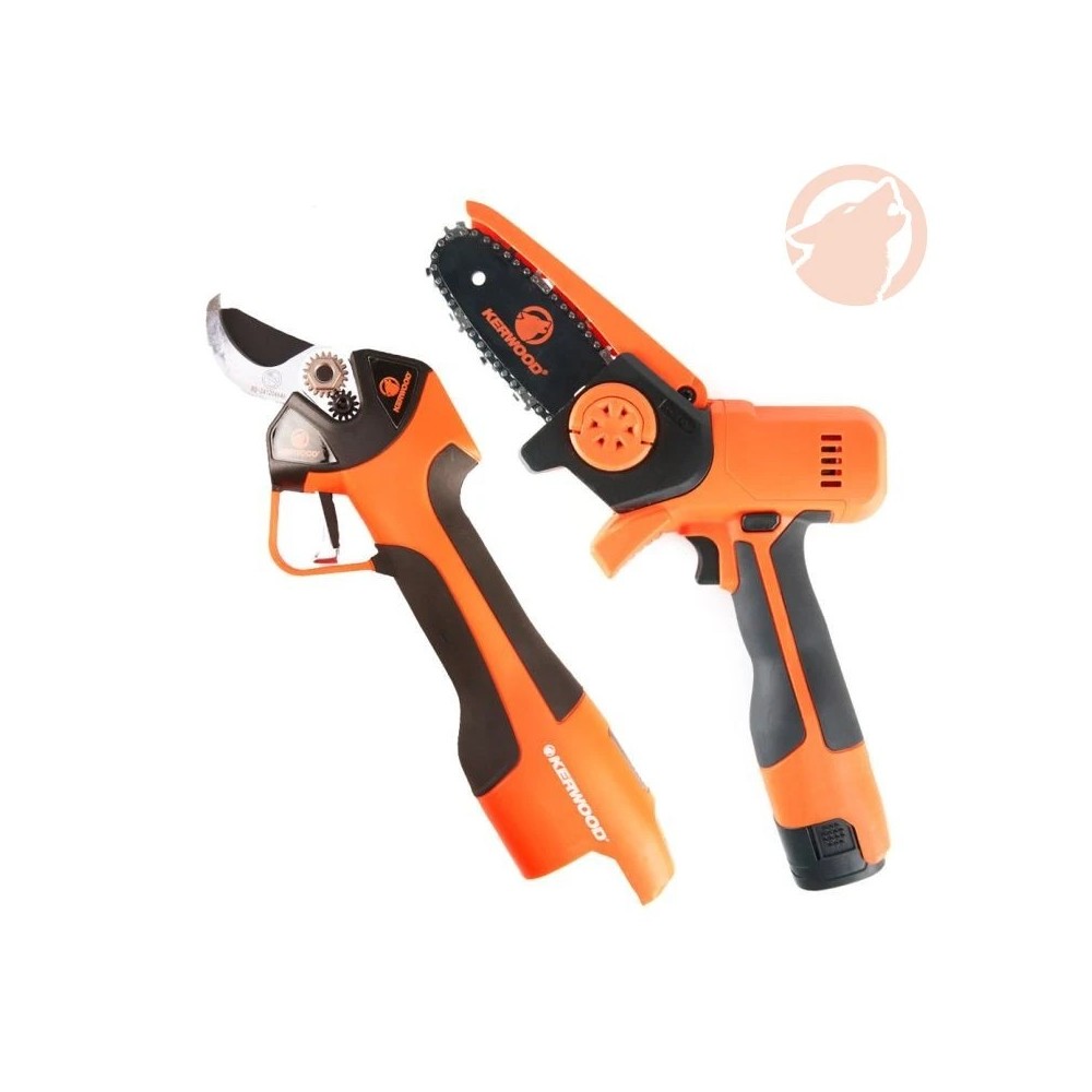 Pack outils sans fil avec mallette en tissu - Mini Tronçonneuse + Séca