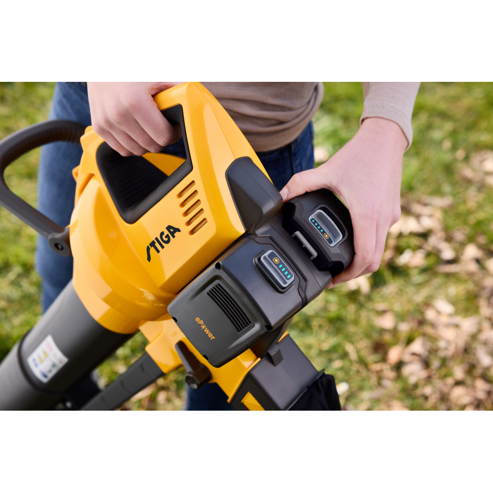 Souffleur aspirateur broyeur à batterie STIGA VS 100e Kit | Garden Dif