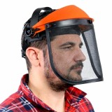 Visière de protection avec écran grillage